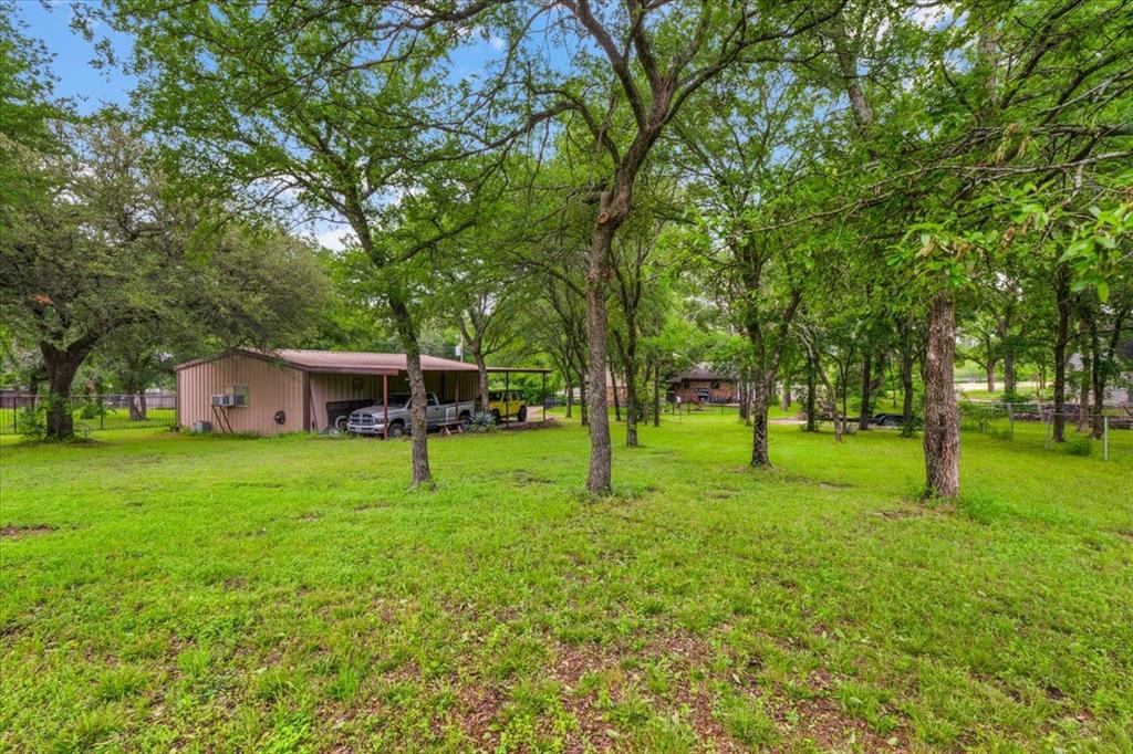 220 Annetta Road Willow Park, TX 76087 - Photo 36 of 40 a view of backyard with huge green area and covered with tall trees