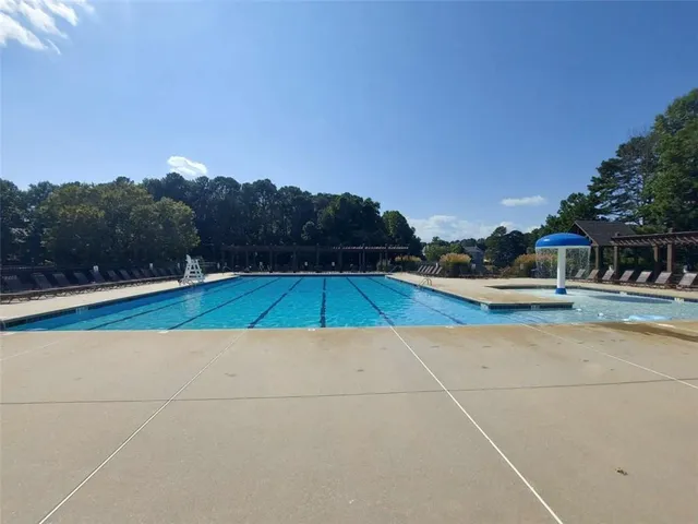 a view of outdoor space with seating