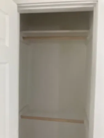 a close view of closet