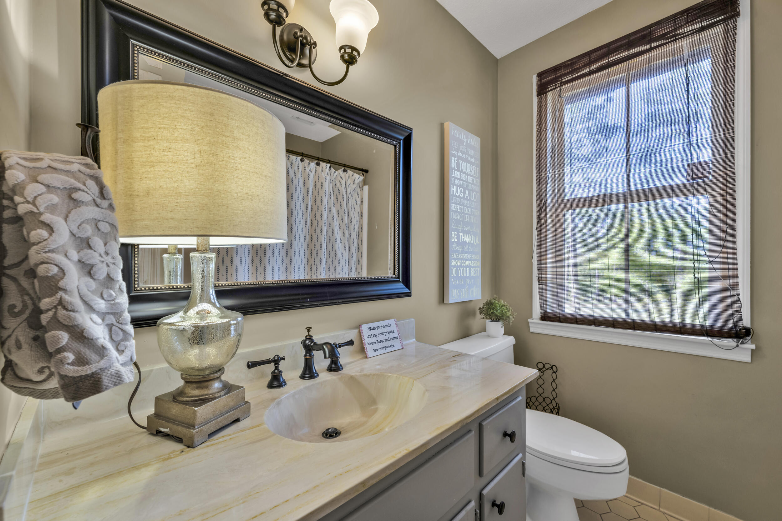 3159 Twin Pine Road Thomson, GA 30824 - Photo 29 of 36 Upstairs Bathroom, ceramic tile floor