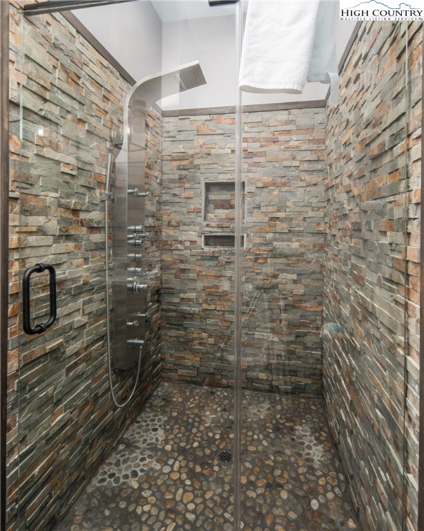 351 Broken Arrow Trail Boone, NC 28607 - Photo 32 of 48 a bathroom with shower