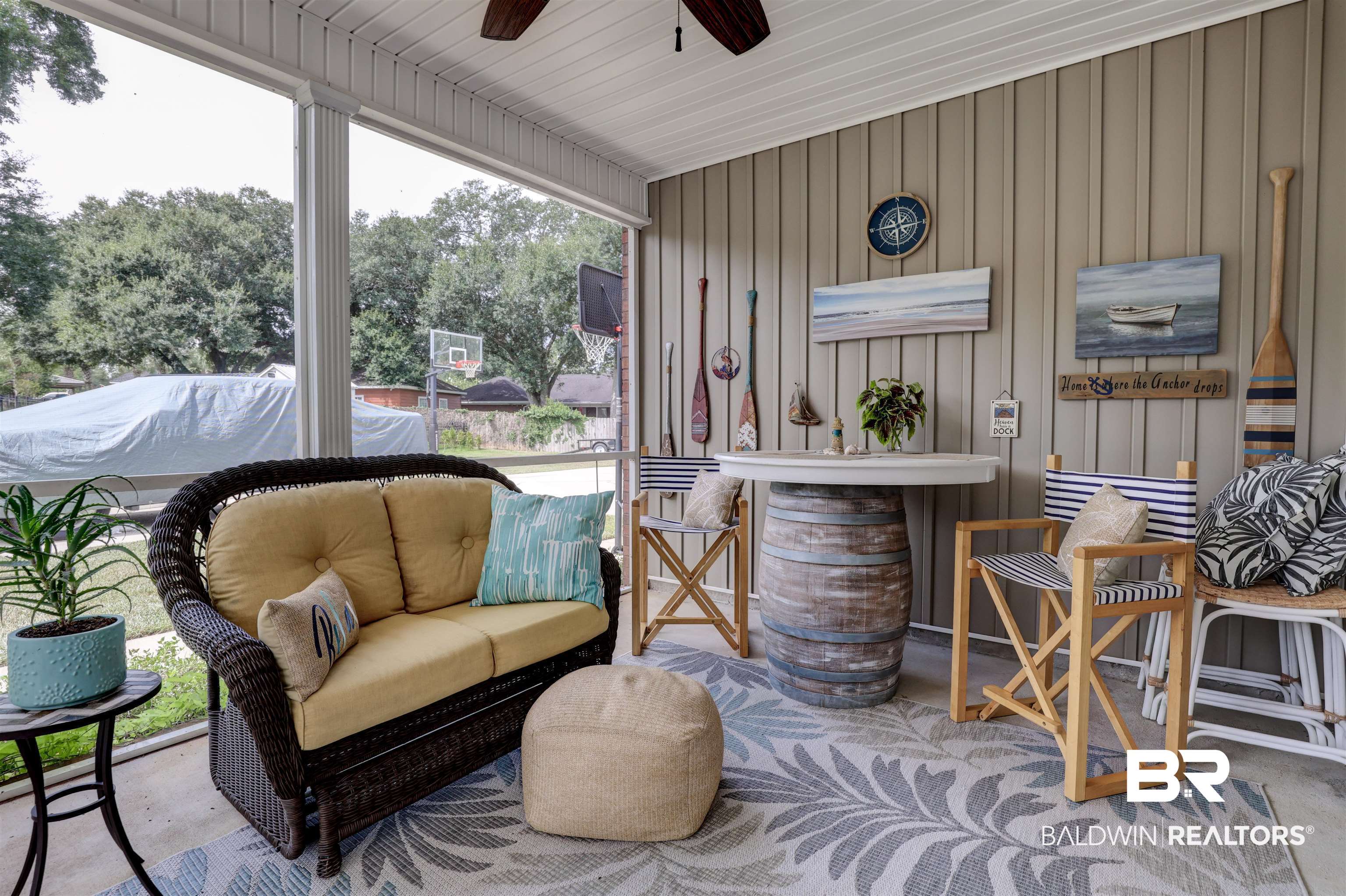 5565 Dawes Lane Theodore, AL 36582 - Photo 26 of 38 Sunroom featuring ceiling fan