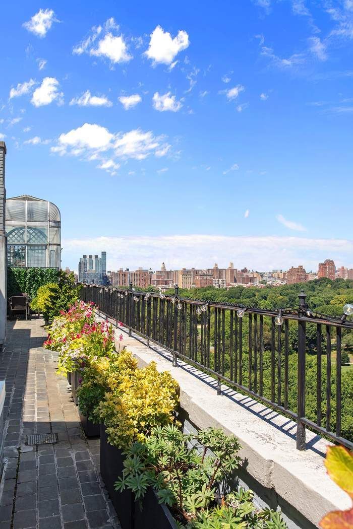 a view of a lake with a city view