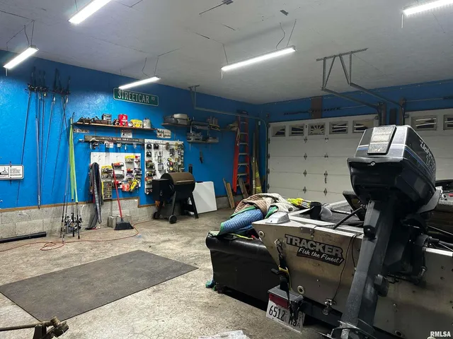 a room with gym equipment