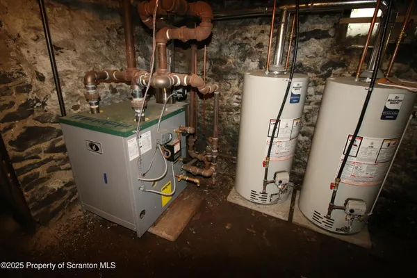 a view of water heater room
