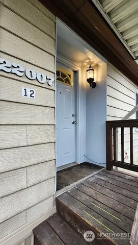 a view of front door