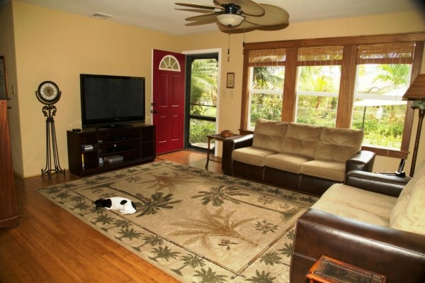 6701 Puupilo Road, Unit A Kapaa, HI 96746 - Photo 4 of 7 a living room with furniture and a flat screen tv