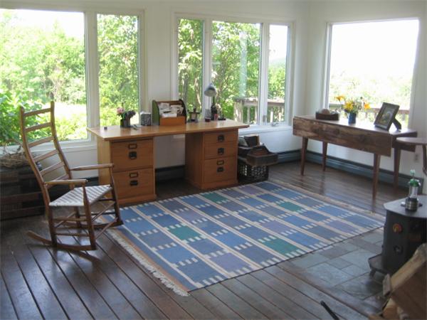1452 Hawley Road Ashfield, MA 01330 - Photo 11 of 24 a room with wooden floor pool table and windows