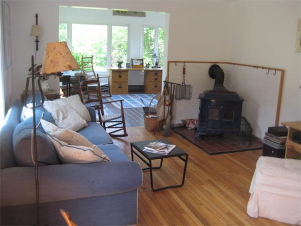 1452 Hawley Road Ashfield, MA 01330 - Photo 14 of 24 a living room with furniture and a large window