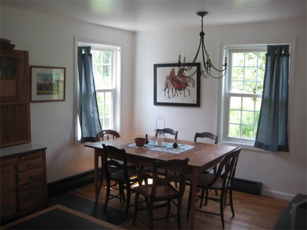 1452 Hawley Road Ashfield, MA 01330 - Photo 21 of 24 a dining room with furniture and window