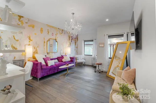 a very nice looking room with a large window