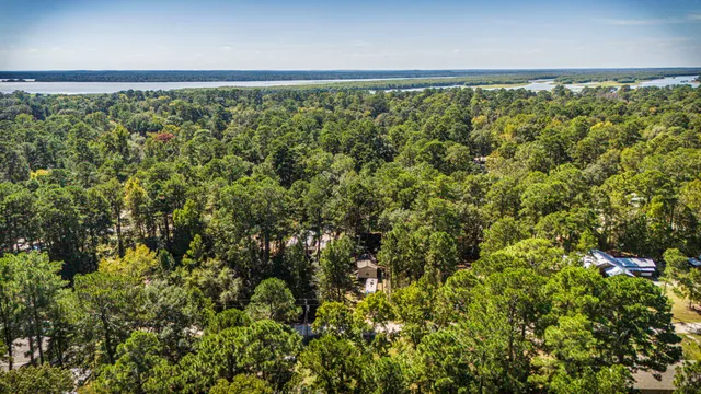 a view of a playground with slide