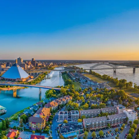an aerial view of a houses with outdoor space