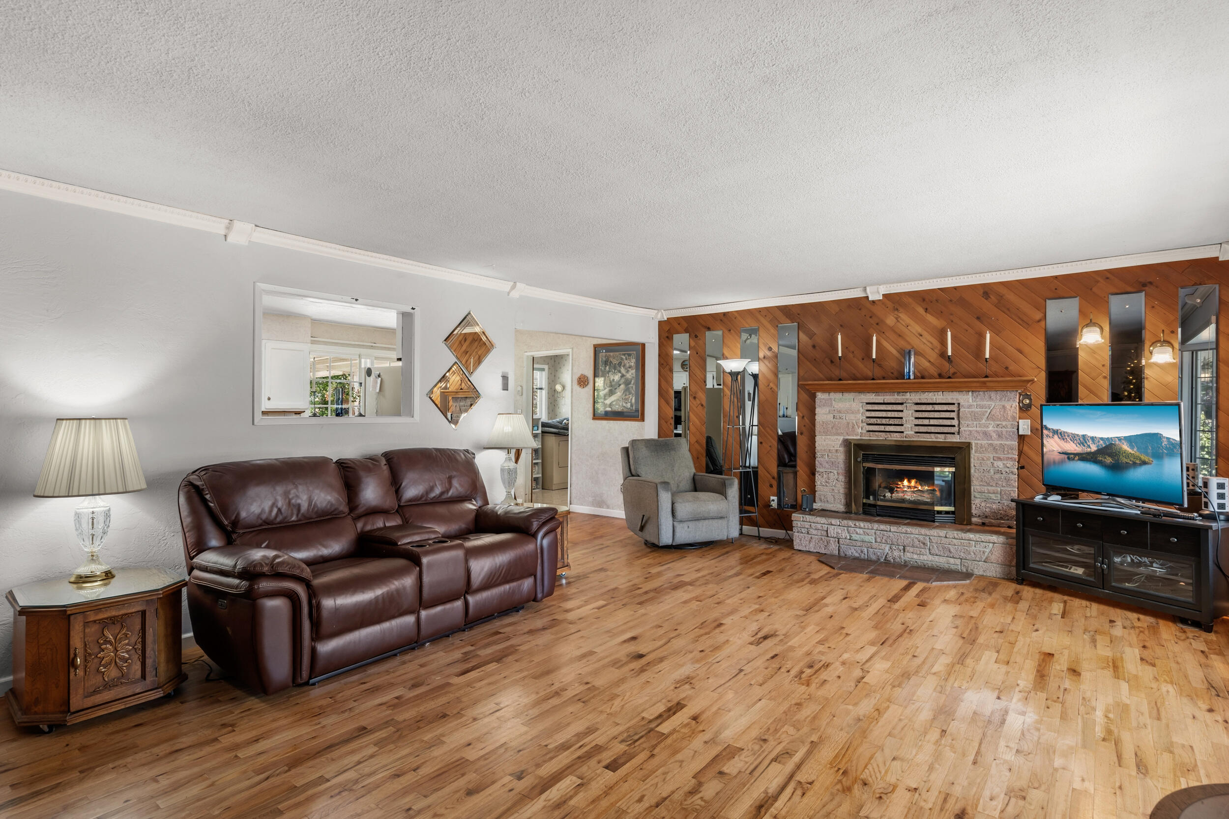 110 North 2nd Street Talent, OR 97540 - Photo 21 of 27 a living room with furniture and a fireplace