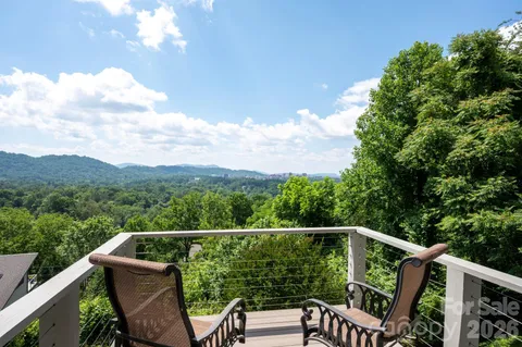 a balcony with outdoor space