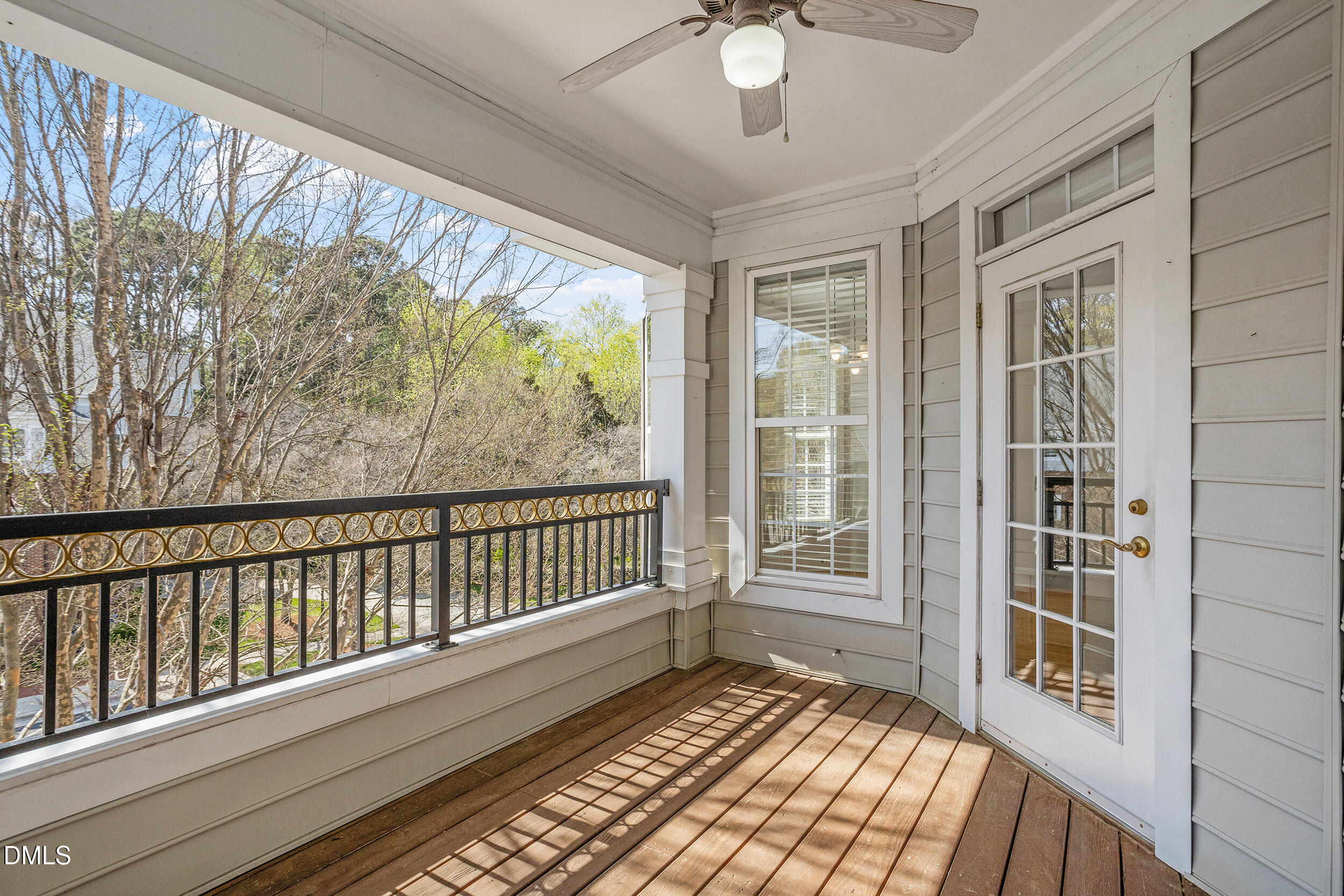 3700 Baron Cooper Pass, Unit 204 Raleigh, NC 27612 - Photo 5 of 45 a view of a balcony with wooden floor