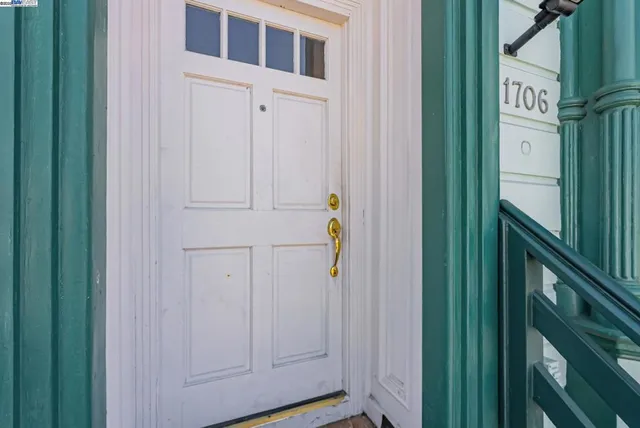 a view of front door