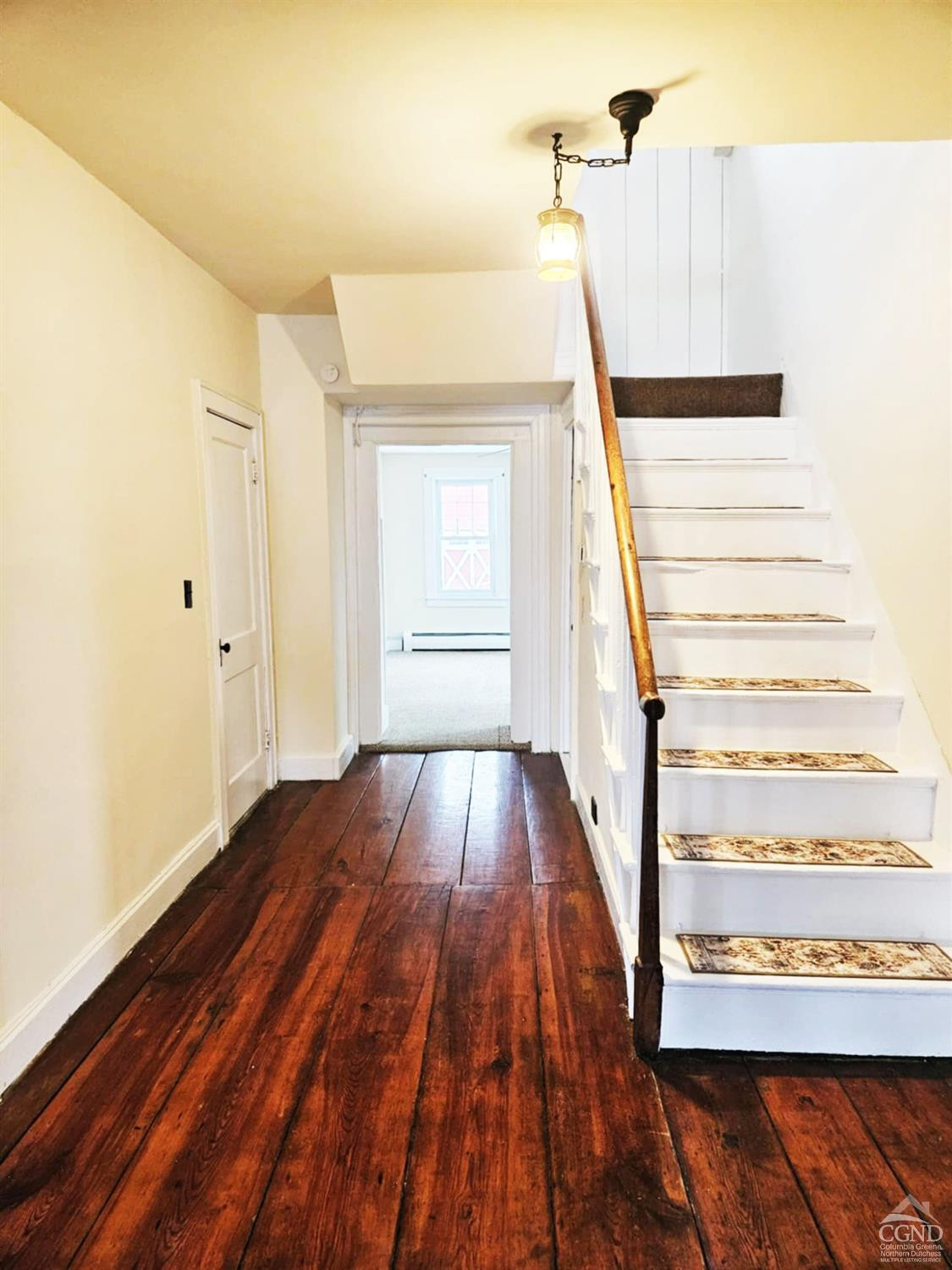 274 Fingar Road Hudson, NY 12534 - Photo 14 of 87 a view of a hallway with wooden floor and staircase