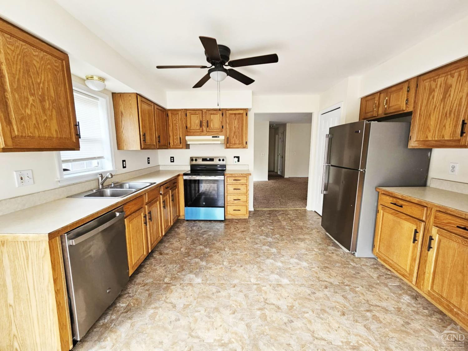 274 Fingar Road Hudson, NY 12534 - Photo 44 of 87 a kitchen with stainless steel appliances granite countertop a refrigerator stove top oven and sink