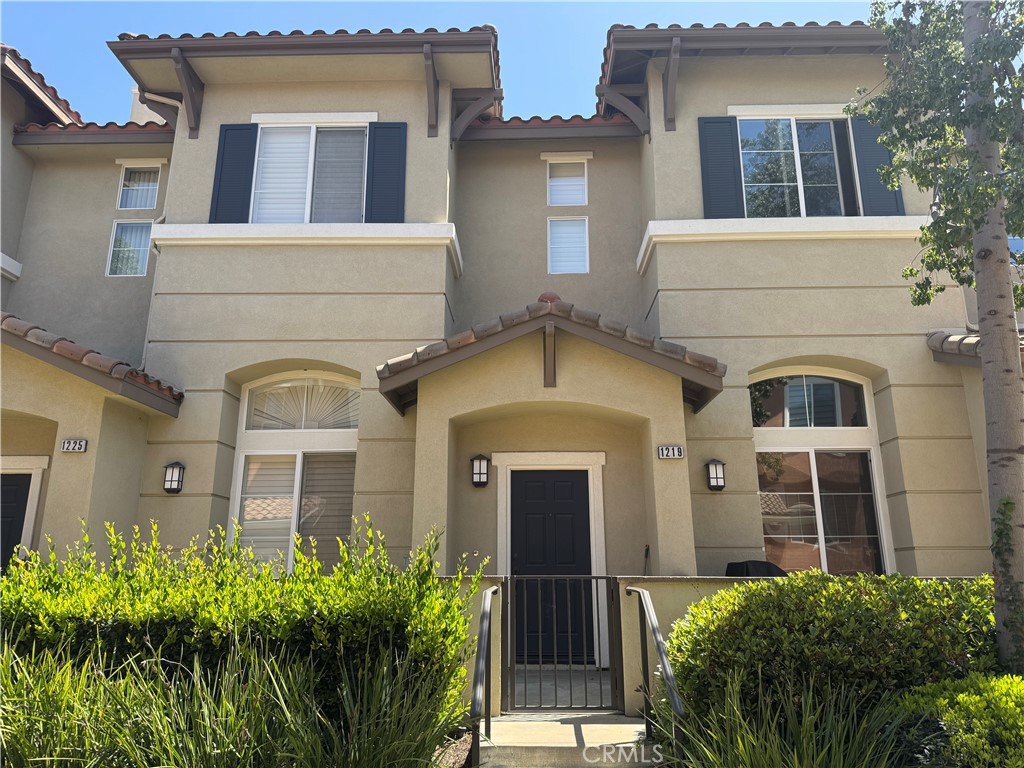front view of a brick house