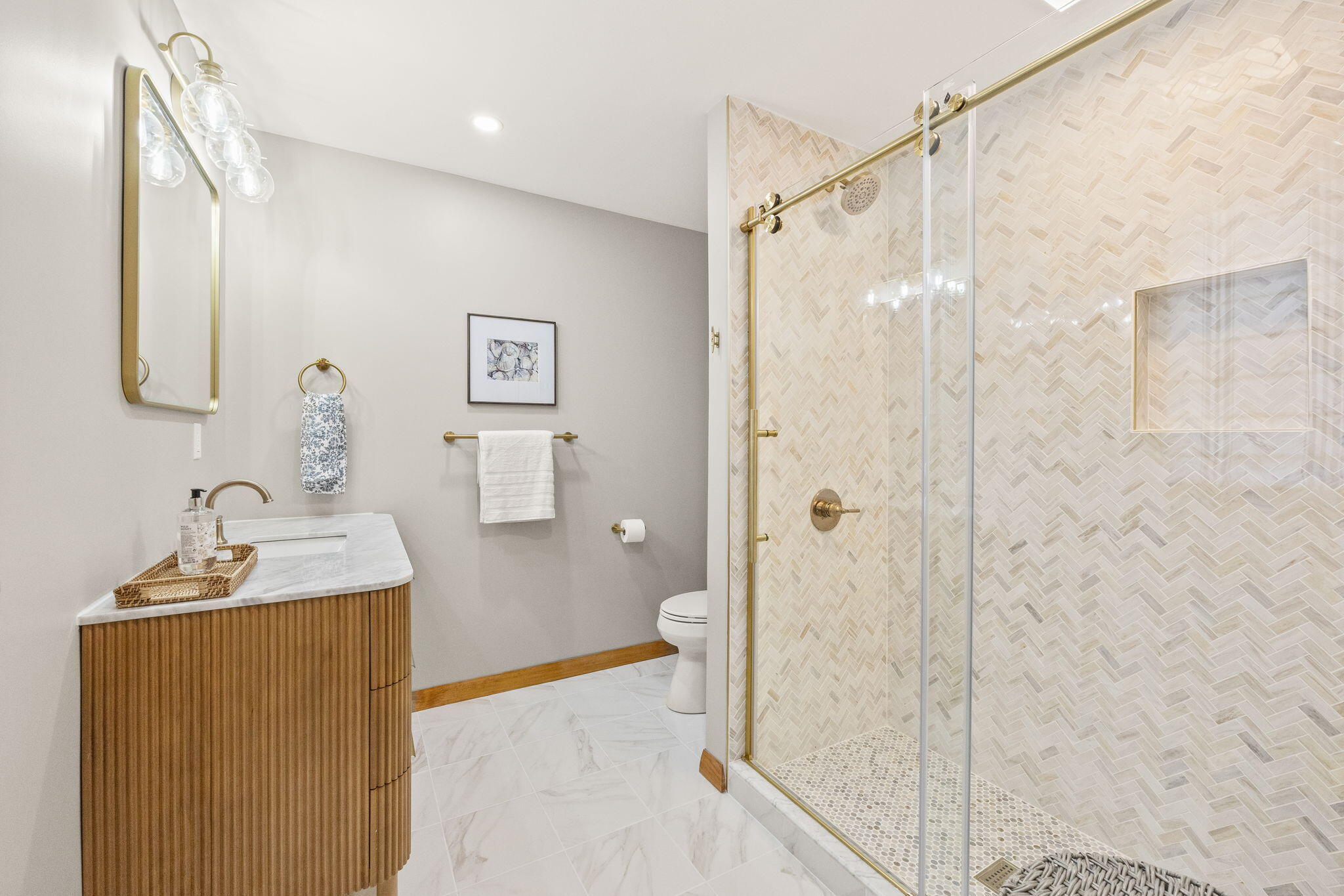 6 Deer Path Truro, MA 02666 - Photo 22 of 41 a bathroom with a sink a toilet and shower