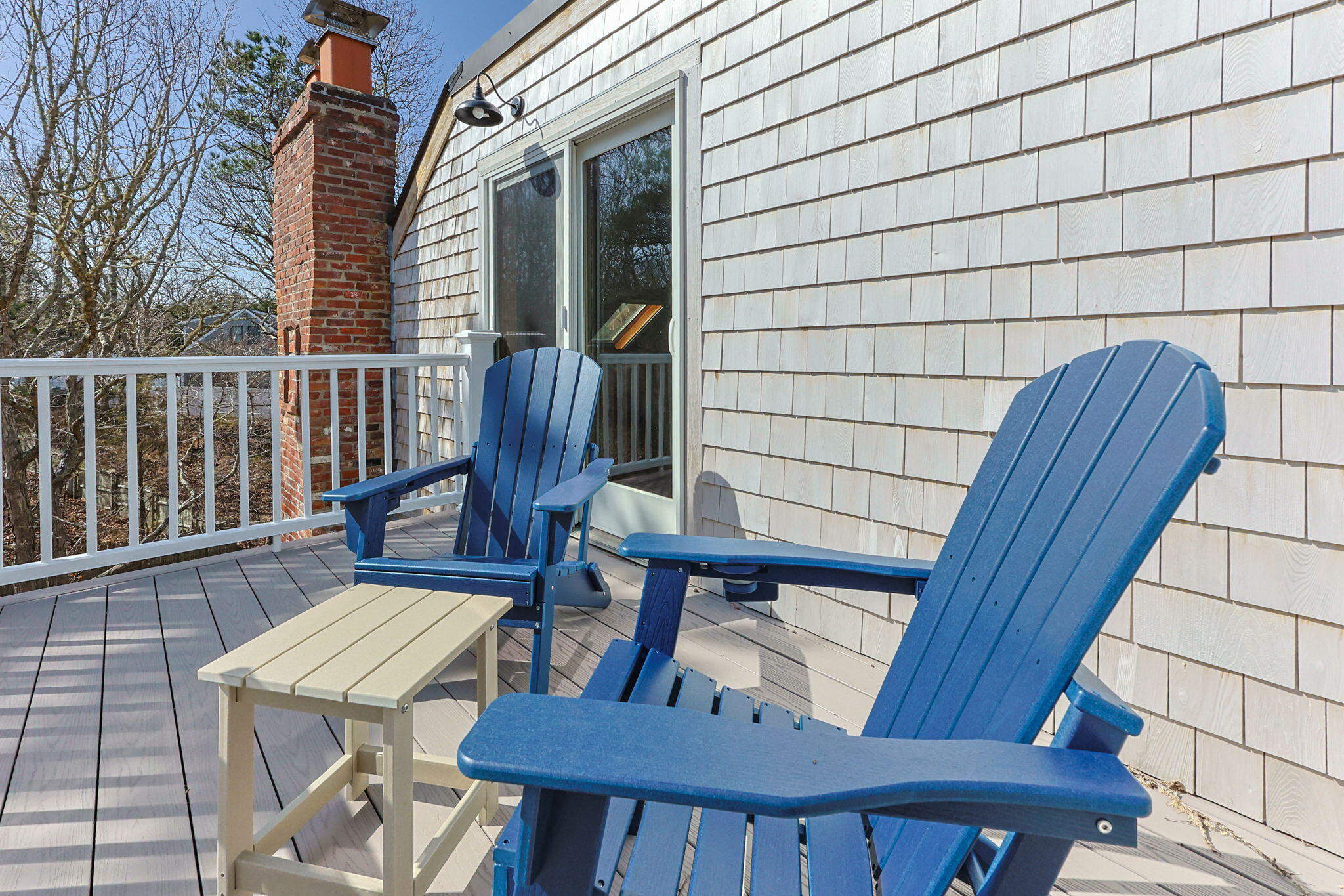 6 Deer Path Truro, MA 02666 - Photo 33 of 41 a view of balcony with wooden floor and outdoor seating