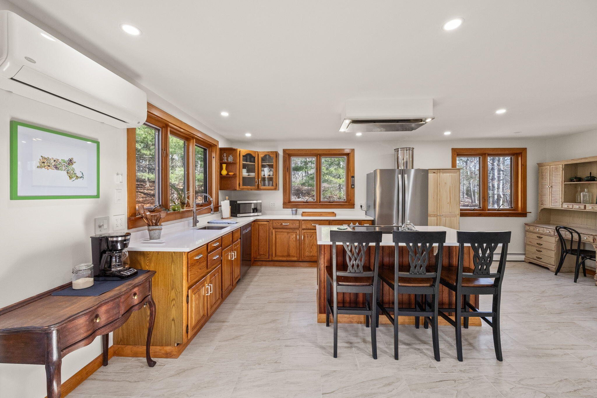 6 Deer Path Truro, MA 02666 - Photo 6 of 41 a large kitchen with a table and chairs
