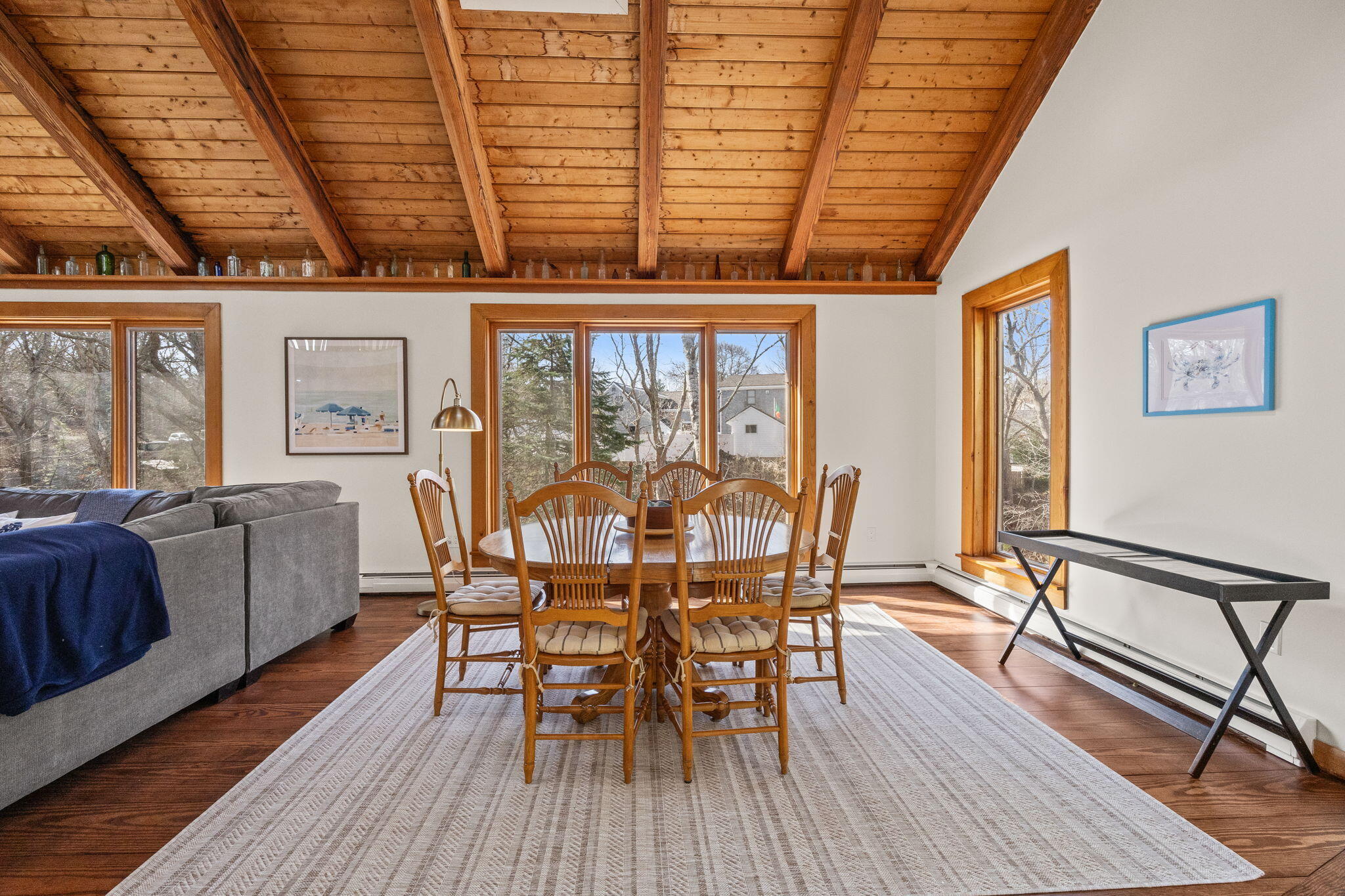6 Deer Path Truro, MA 02666 - Photo 10 of 41 a view of a dining room with furniture window and wooden floor