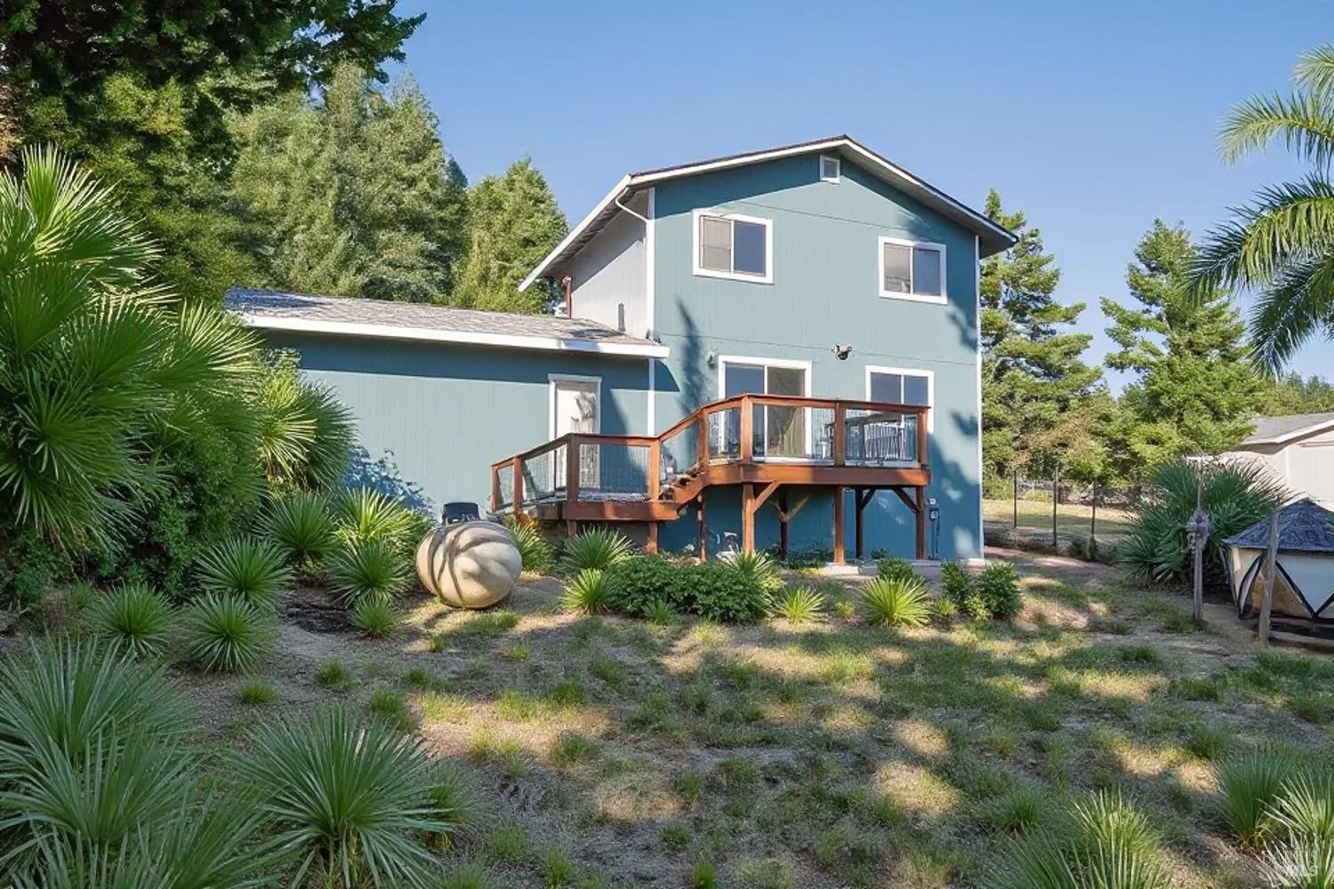27841 Poppy Drive Willits, CA 95490 - Photo 17 of 17 a front view of house with yard and trees around
