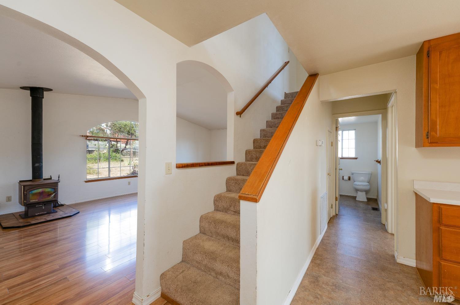 27841 Poppy Drive Willits, CA 95490 - Photo 6 of 17 a view of entryway and hall with wooden floor