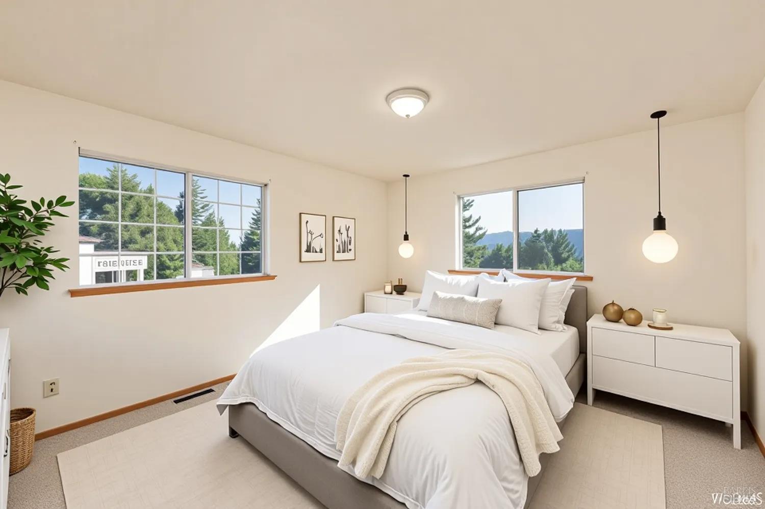 27841 Poppy Drive Willits, CA 95490 - Photo 9 of 17 a bedroom with a bed and a large window