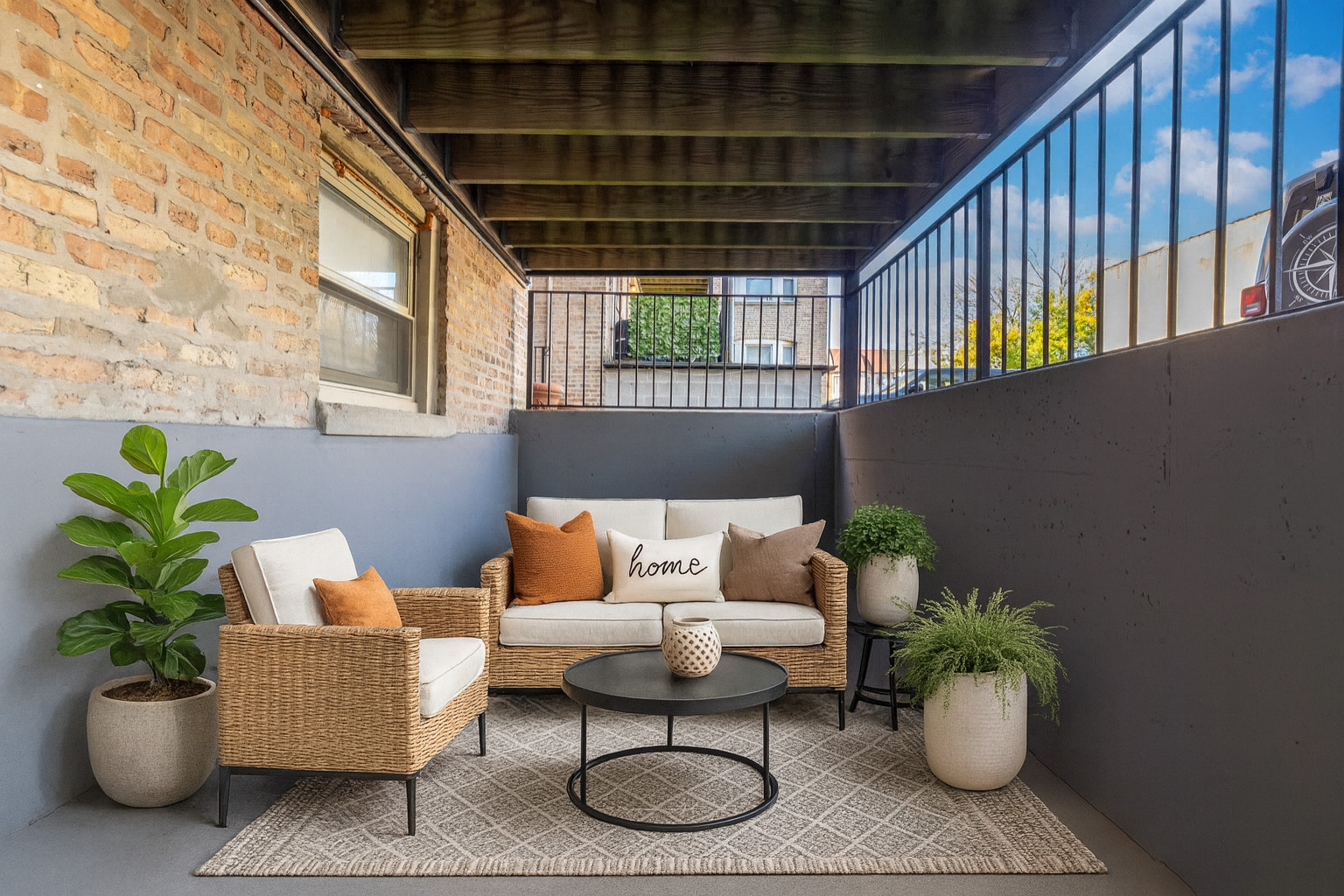 542 East 44th Street, Unit GARDEN Chicago, IL 60653 - Photo 16 of 18 a living room with furniture and a potted plant