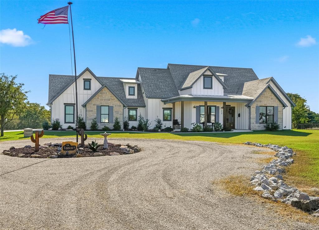 350 Rolling Rnch Boulevard Alvord, TX 76225 - Photo 2 of 30 a view of a house with swimming pool and a yard