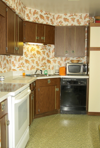 6033 North Sheridan Road, Unit 37K Chicago, IL 60660 - Photo 7 of 18 a kitchen with granite countertop a sink stainless steel appliances wooden floor and cabinets
