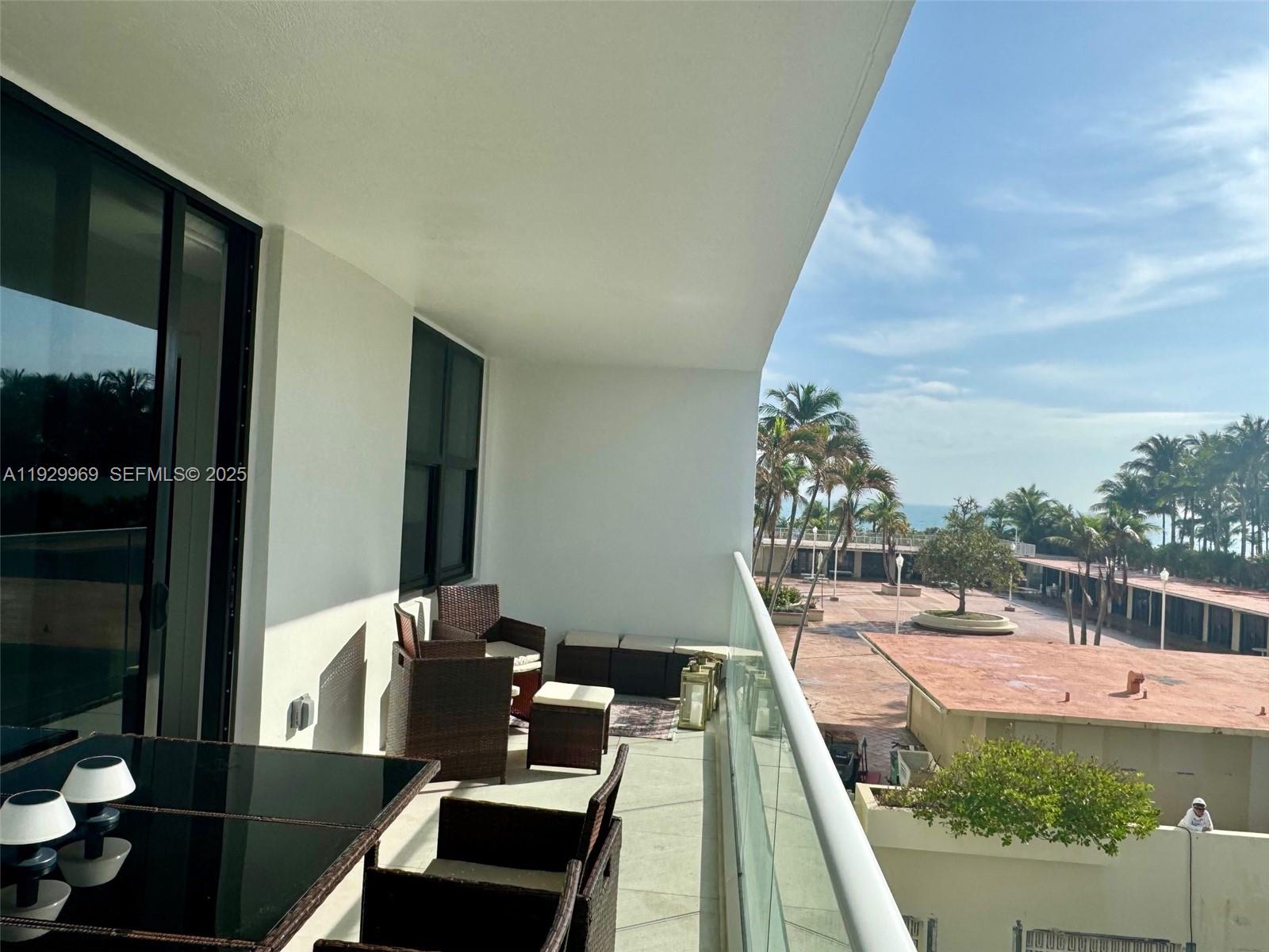 9801 Collins Avenue, Unit 5U Bal Harbour, FL 33154 - Photo 37 of 62 a view of balcony and patio