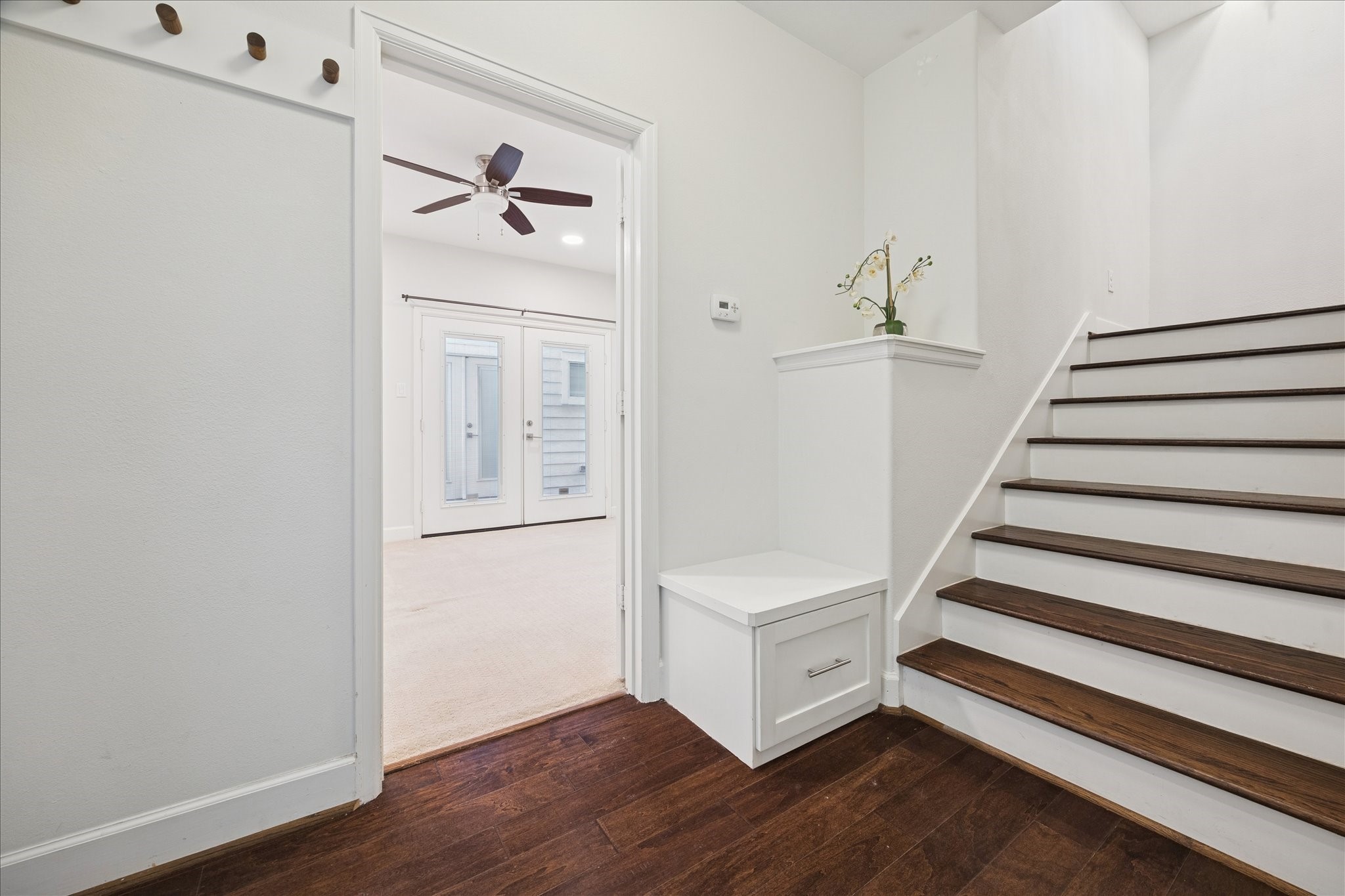 405 North Nagle Street, Unit B Houston, TX 77003 - Photo 19 of 24 a view of a hallway with wooden floor and entryway