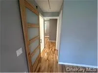 a view of a glass door