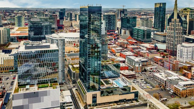 a street sign on a street corner
