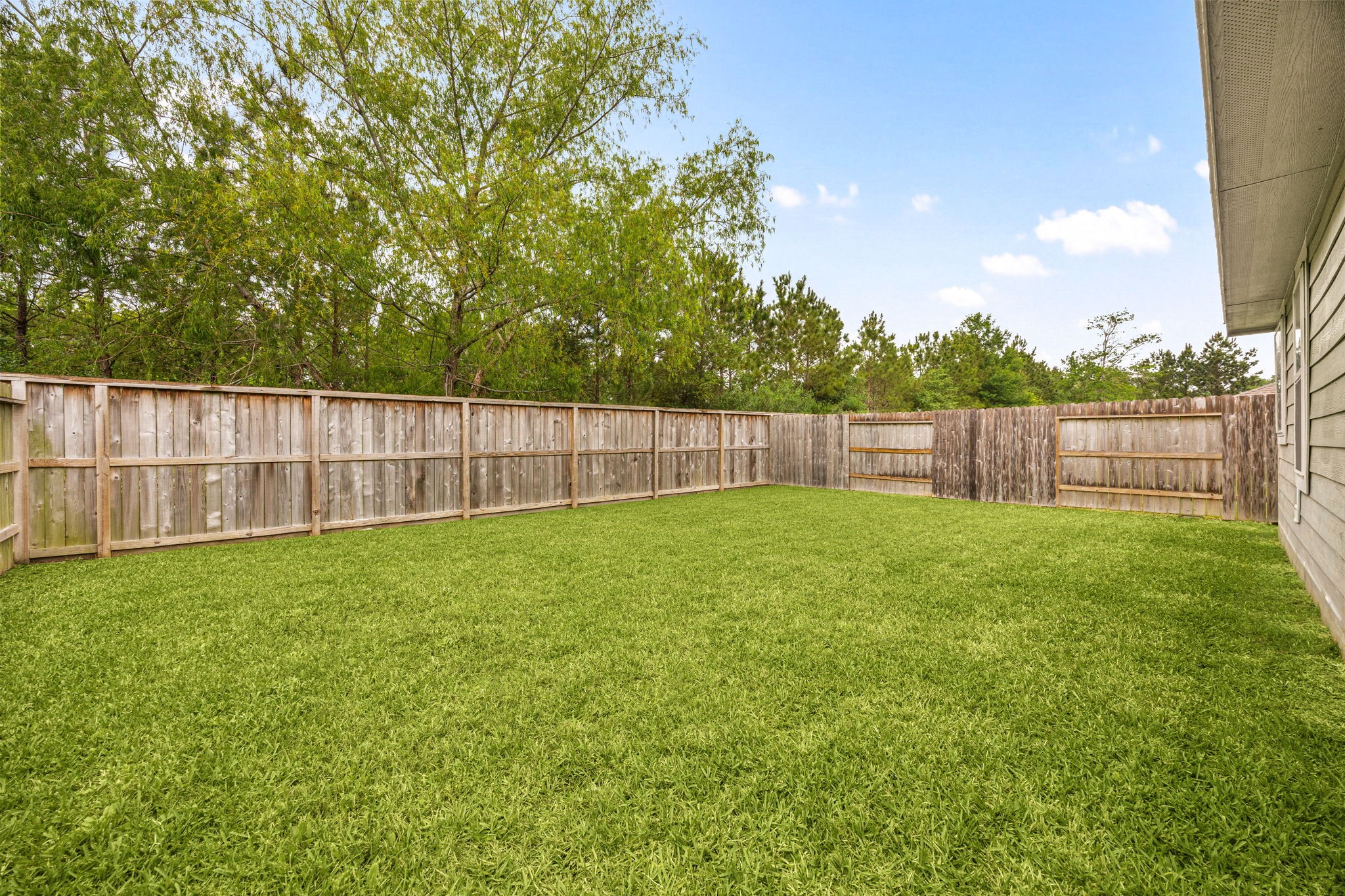3014 Wedgewood Cove Way Porter, TX 77365 - Photo 23 of 24 a view of a backyard with a garden