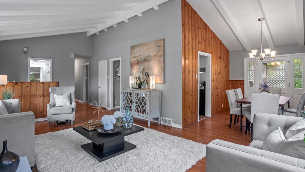 2803 Perry Road Flossmoor, IL 60422 - Photo 6 of 31 a living room with furniture and a chandelier