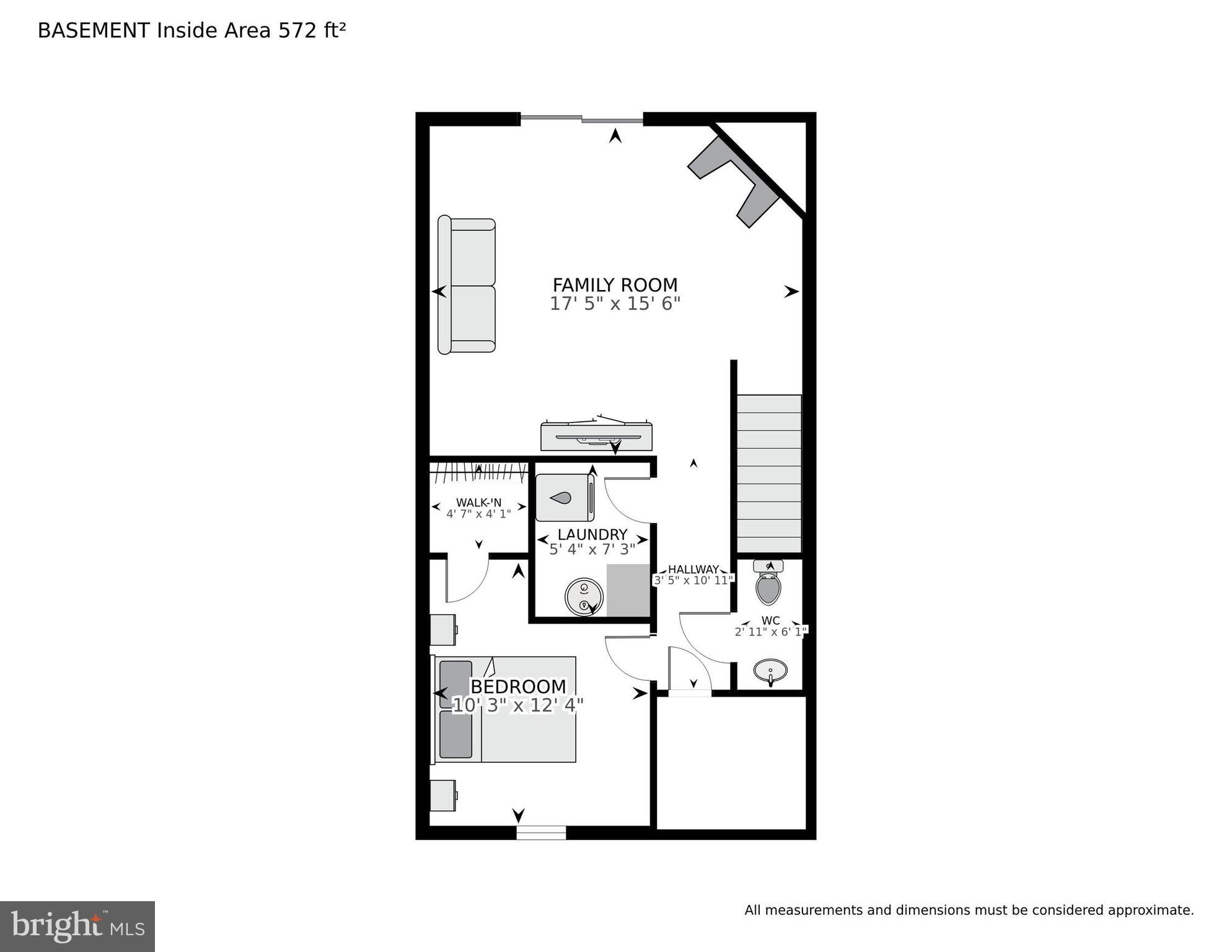 5407 Grove Ridge Way, Unit 98 Rockville, MD 20852 - Photo 27 of 27 Floor Plan - Basement