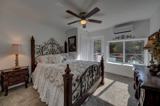 a backyard of a house with seating space