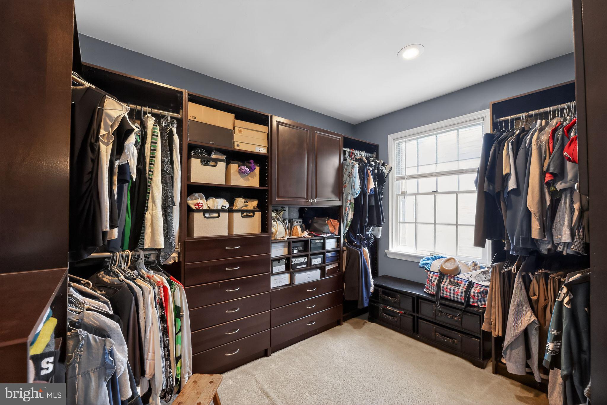 42 Callison Lane Voorhees, NJ 08043 - Photo 27 of 55 a view of walk in closet with clothes and shoes