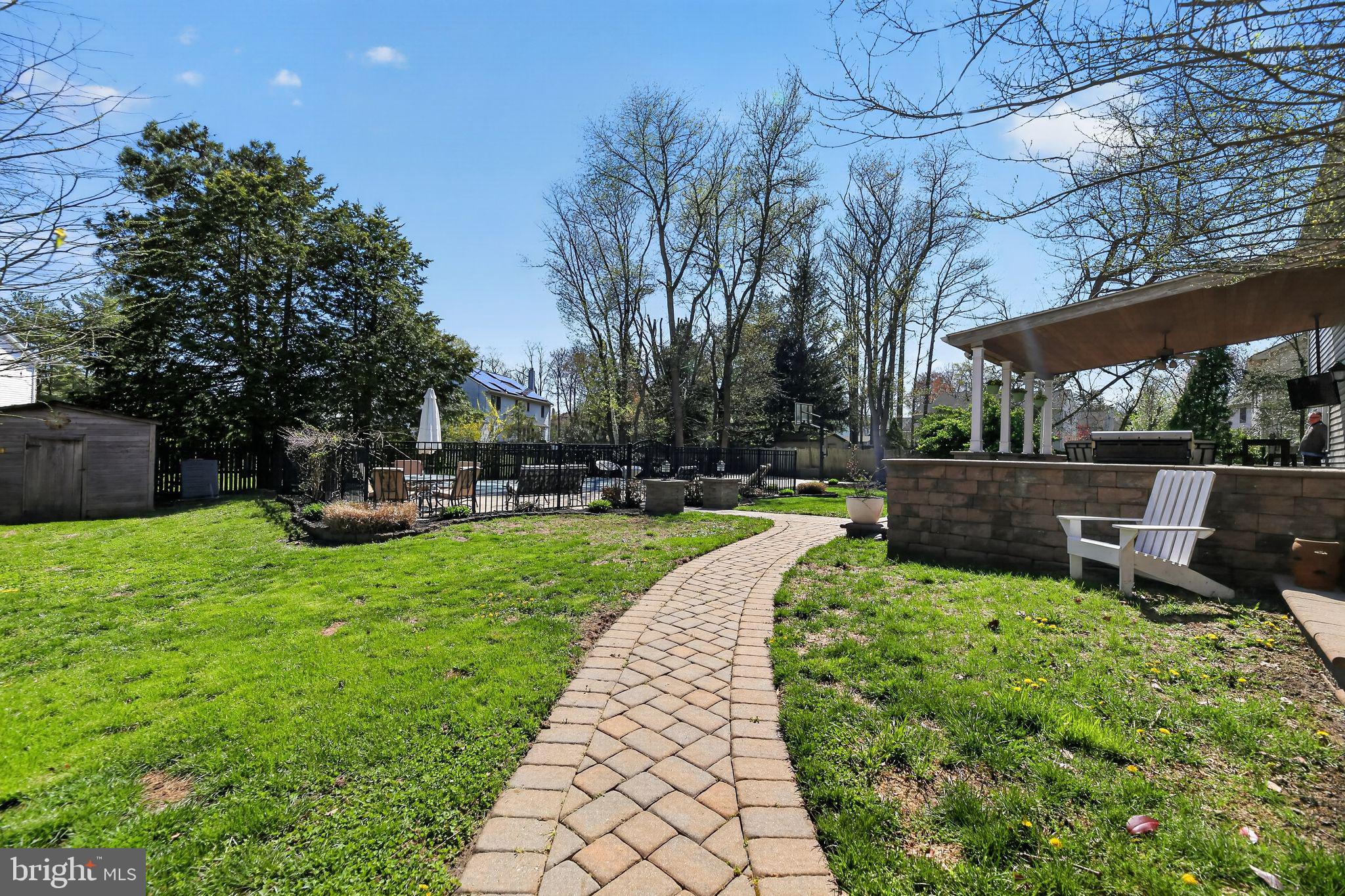 42 Callison Lane Voorhees, NJ 08043 - Photo 54 of 55 a view of a backyard with sitting area