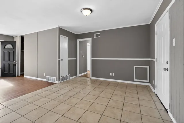 a view of an empty room