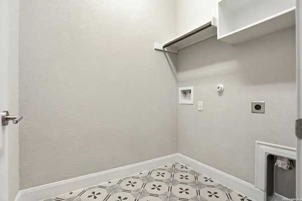 a view of small space with wooden floor