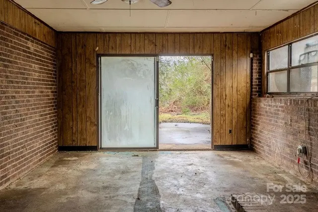 a view of an front door