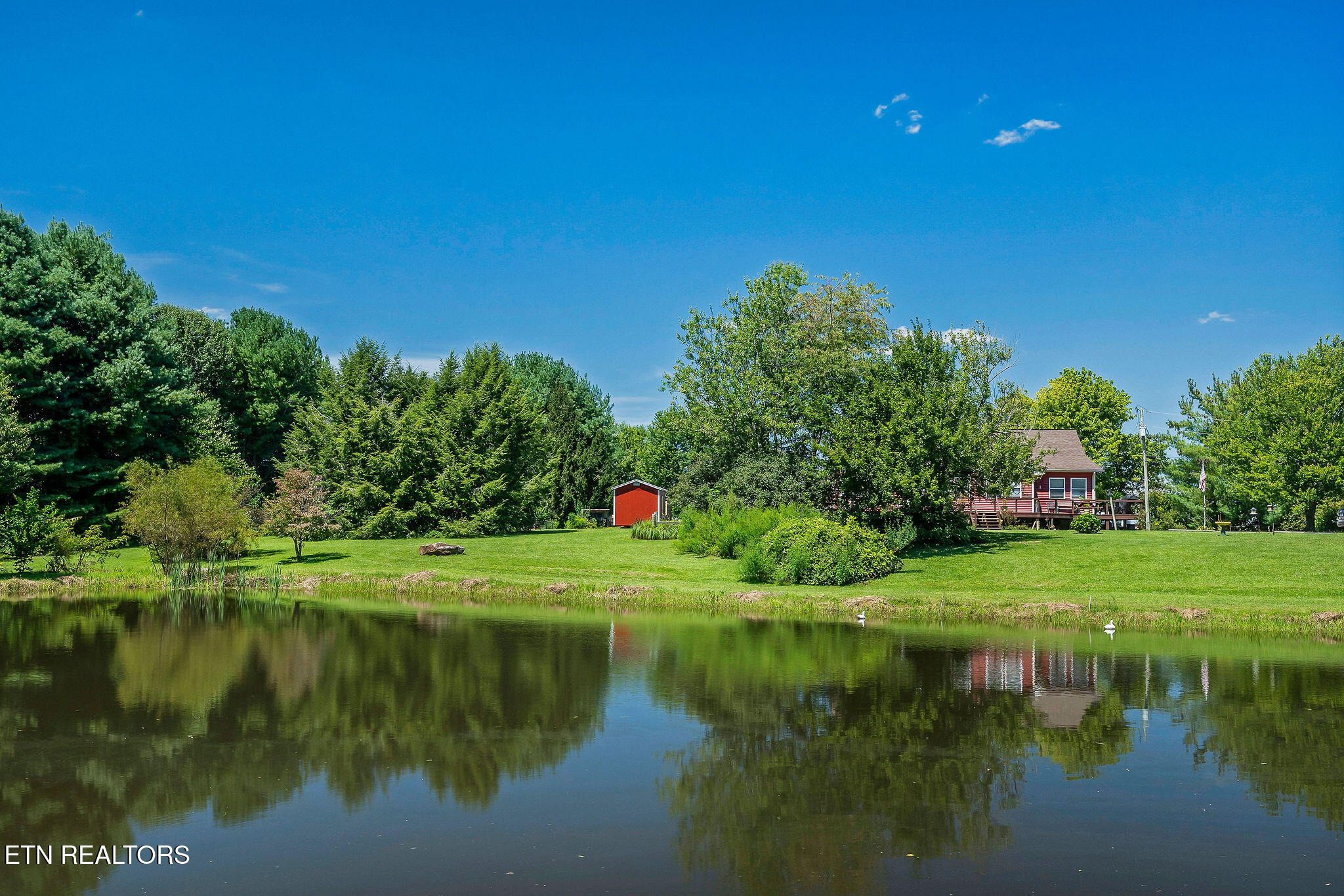 268 Plateau Road Crossville, TN 38571 - Photo 10 of 42 Pond with Main House view