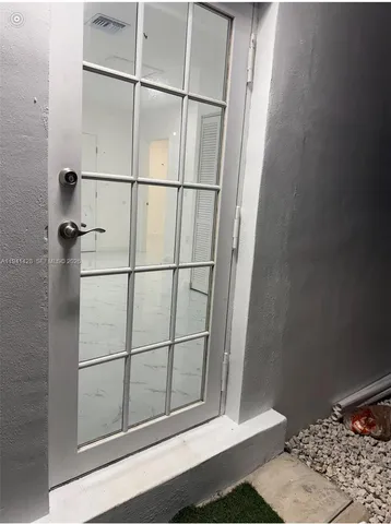 a bathroom with a window