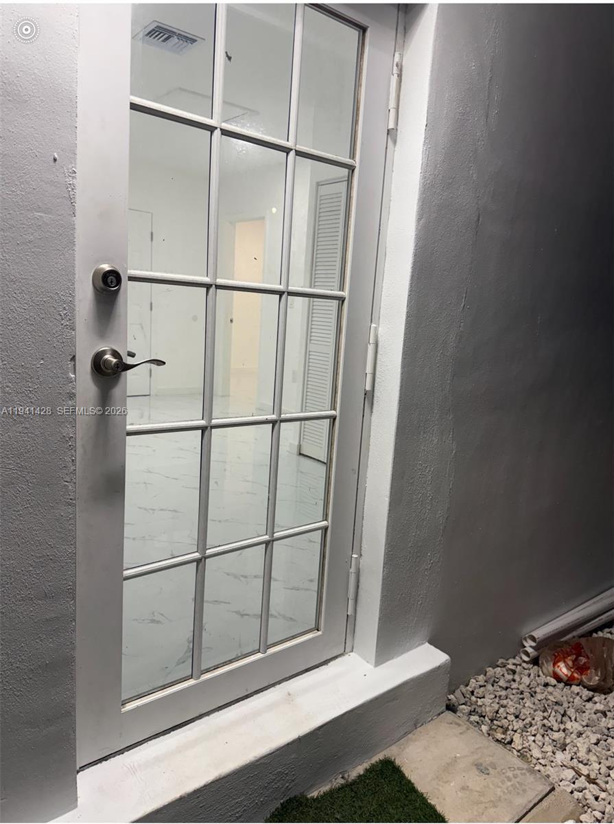 a bathroom with a window